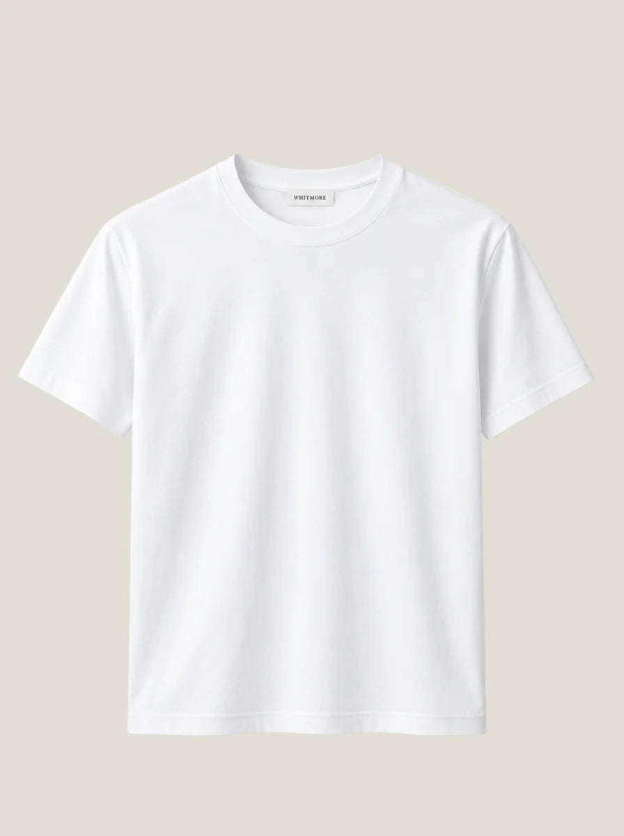 The Everyday Tee in White, front view